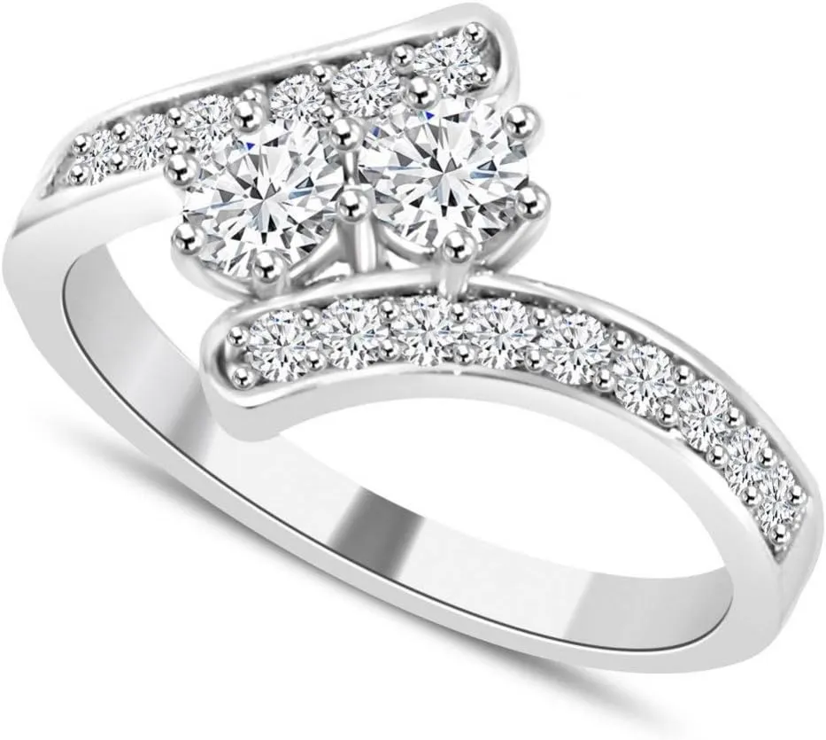 0.71 ct Ladies Round Cut Diamond Anniversary Wedding Band Ring in Platinum