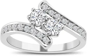 0.71 ct Ladies Round Cut Diamond Anniversary Wedding Band Ring in Platinum