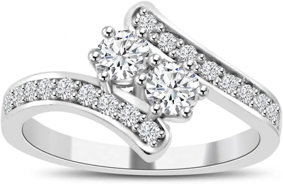 0.71 ct Ladies Round Cut Diamond Anniversary Wedding Band Ring in Platinum