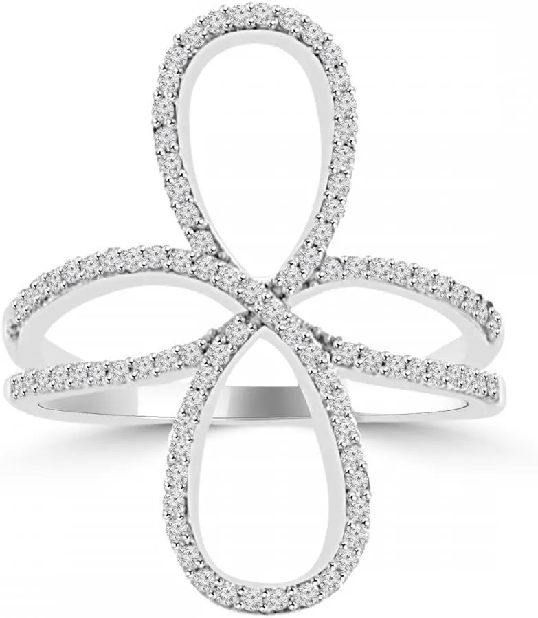 0.90 ct Ladies Brilliant Cut Diamond Anniversary Ring in Platinum