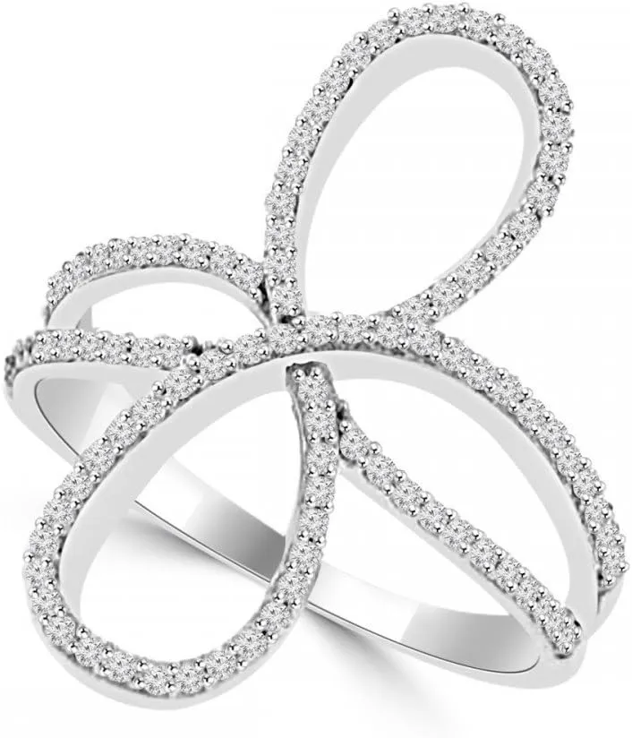 0.90 ct Ladies Brilliant Cut Diamond Anniversary Ring in Platinum