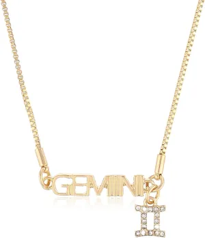 12 Constellation Zodiac Necklace for Women | 18K Gold Plated Adjustable Necklace | Jewelry Gift for Her, Birthday, Christmas