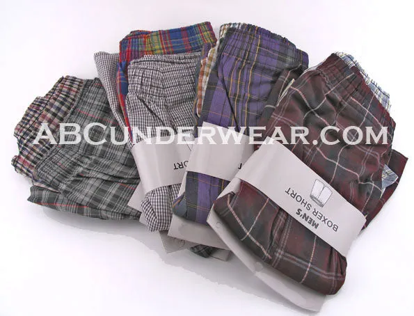 2 Pack Men's Woven Boxer Shorts