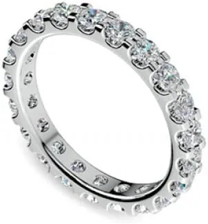 2.00 ct Ladies Round Cut Diamond Comfort Fit Wedding Band in Platinum