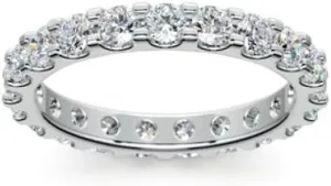 2.00 ct Ladies Round Cut Diamond Comfort Fit Wedding Band in Platinum