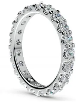 2.00 ct Ladies Round Cut Diamond Comfort Fit Wedding Band in Platinum