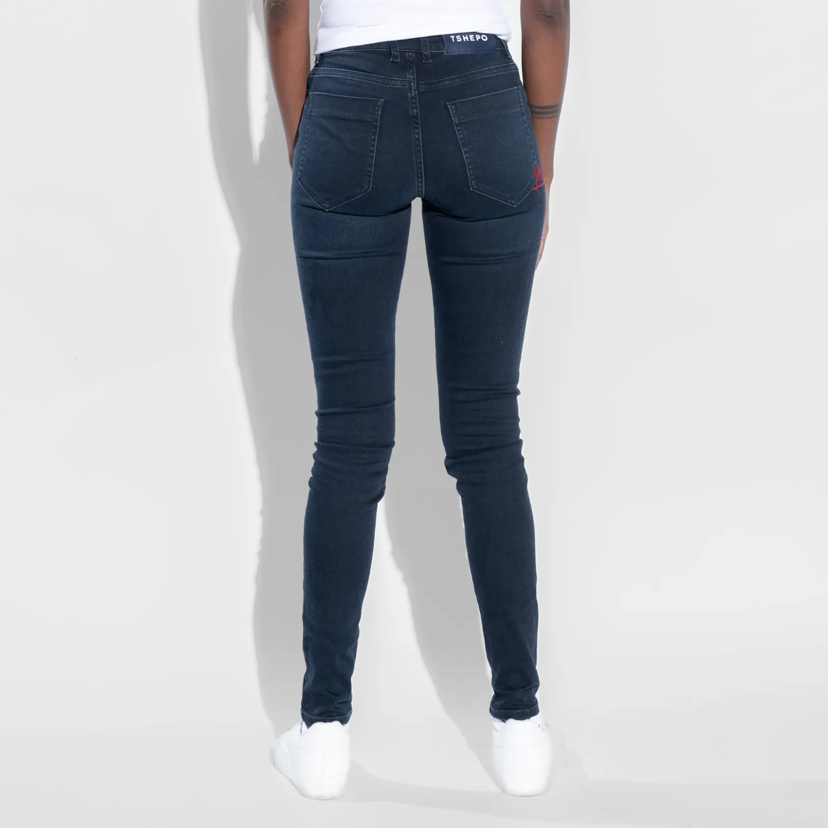 2023 TSHEPO LADIES SKINNY ROYAL TAKALANI JEANS, INDIGO