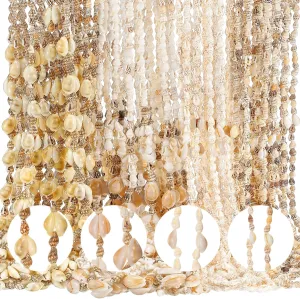 24 Pcs Hawaiian Sea Shell Leis Bulk Luau Tahitian Natural Long Cowrie Shell Necklace Summer Beach Party Jewelry Accessories for Women Men