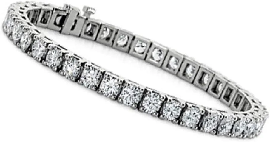 5.00 ct Ladies Round Cut Diamond Tennis Bracelet in 950 karat Platinum (H Color VS2 Clarity)