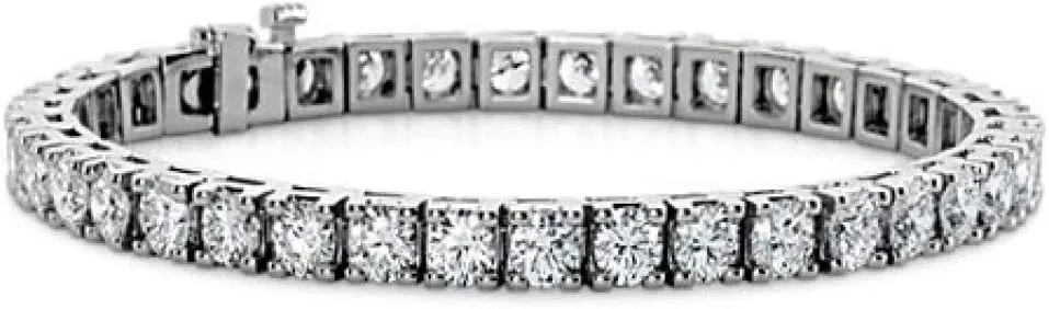 5.00 ct Ladies Round Cut Diamond Tennis Bracelet in 950 karat Platinum (H Color VS2 Clarity)