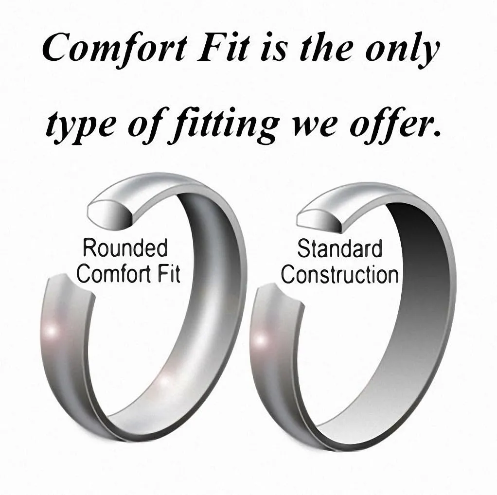 8mm Unique Black Tungsten Rose Gold Celtic Dragon Wedding Band with Blue Carbon Fiber Engagement Couples Ring Comfort Fit