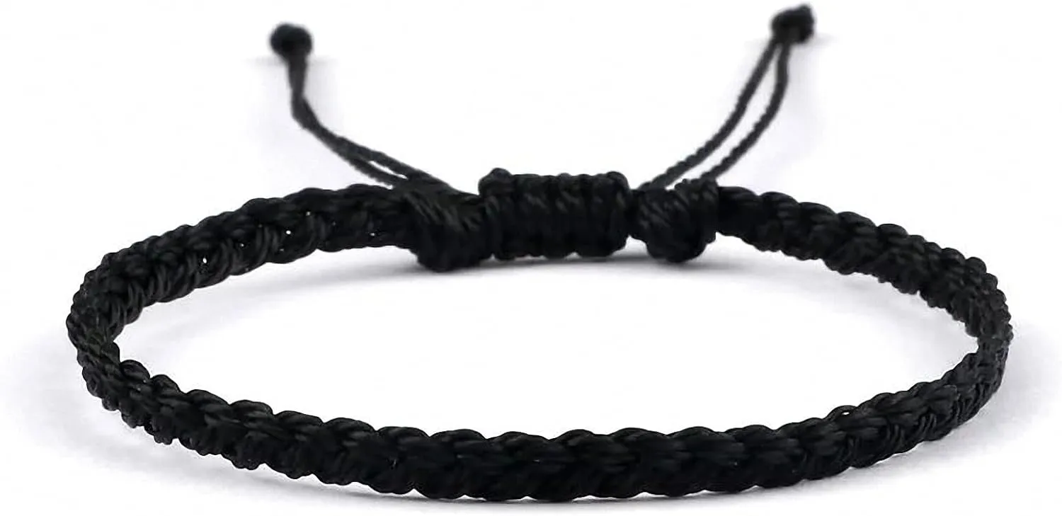Adjustable Woven Friendship Bracelet for Women Men Wax Thread Wrap Rope Knot Bracelets Bangles Handmade Jewelry Gifts