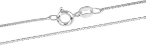 AeraVida Stylishly Sleek 0.5 Mm Box Chain.925 Sterling Silver Necklace | Sterling Silver Box Chain 16", 18", or 20" | Plain Silver Chain Necklace | Sterling Silver Necklace for Women