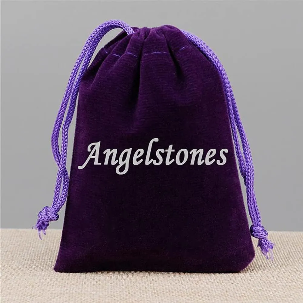 Angelstones Natural Gemstone Pendant Necklace, 14K Gold Plated Healing Crystal Necklaces for Women