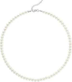 BABEYOND Round Imitation Pearl Necklace Wedding Pearl Necklace for Brides