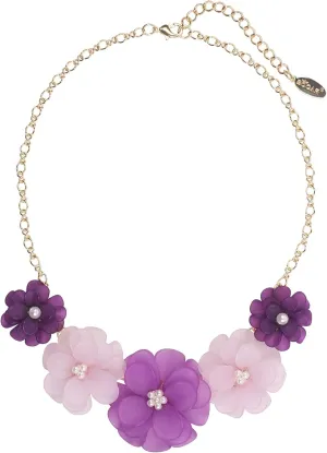 Bocar Trendy Flower Summer Beach Statement Collar Necklace - Women's Party Choker Jewelry Gift