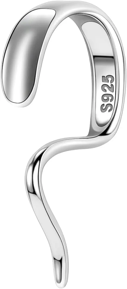 BodyAce 925 Sterling Silver Labret Talon Lip Rings, 16G Silver Lower Lip Studs for Women Men, Halloween Unique Design Lip Piercing New Jewelry