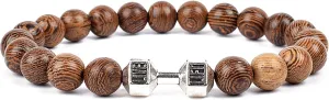 Bracelet Wooden Beads Balance Black Lava Rock Bangles Jewelry 8mm Natural Wood Women Prayer Jewelry Yoga Bracelets,24,21cm-8.3inch