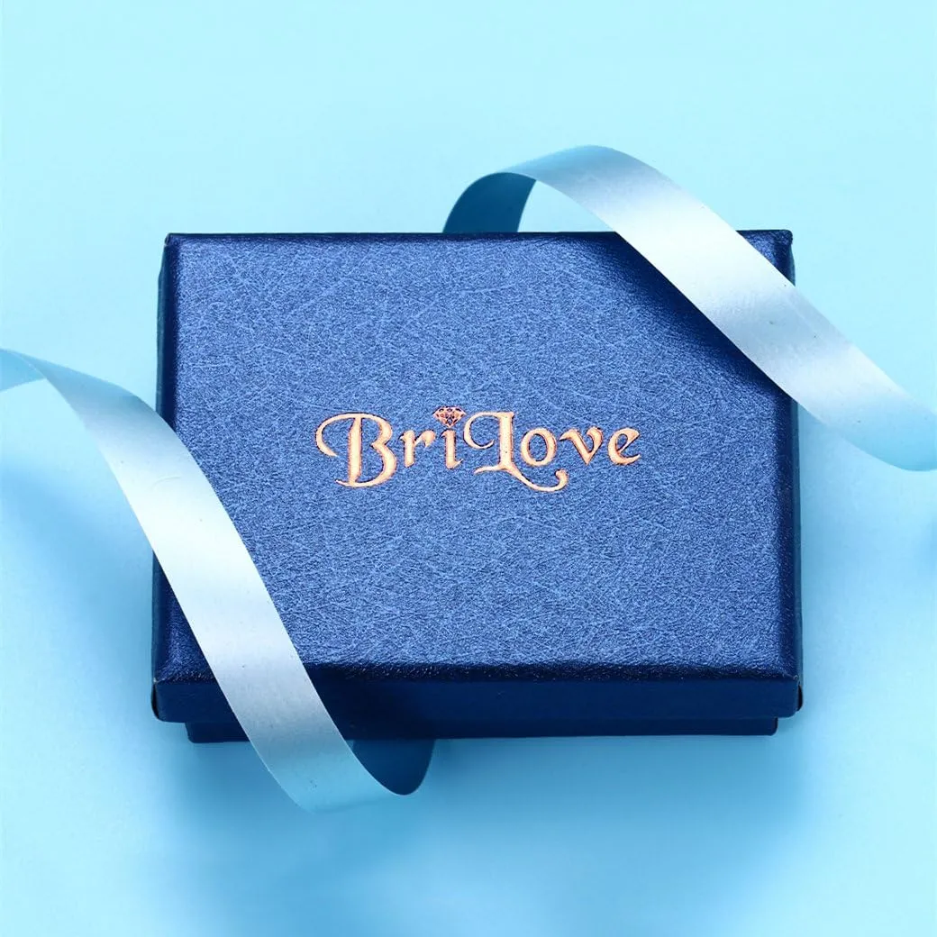 BriLove Wedding Bridal CZ Necklace Bracelet Earrings Jewelry Set for Women Teardrop Infinity Figure 8 Y-Necklace Tennis Dangle Party Prom Accessories