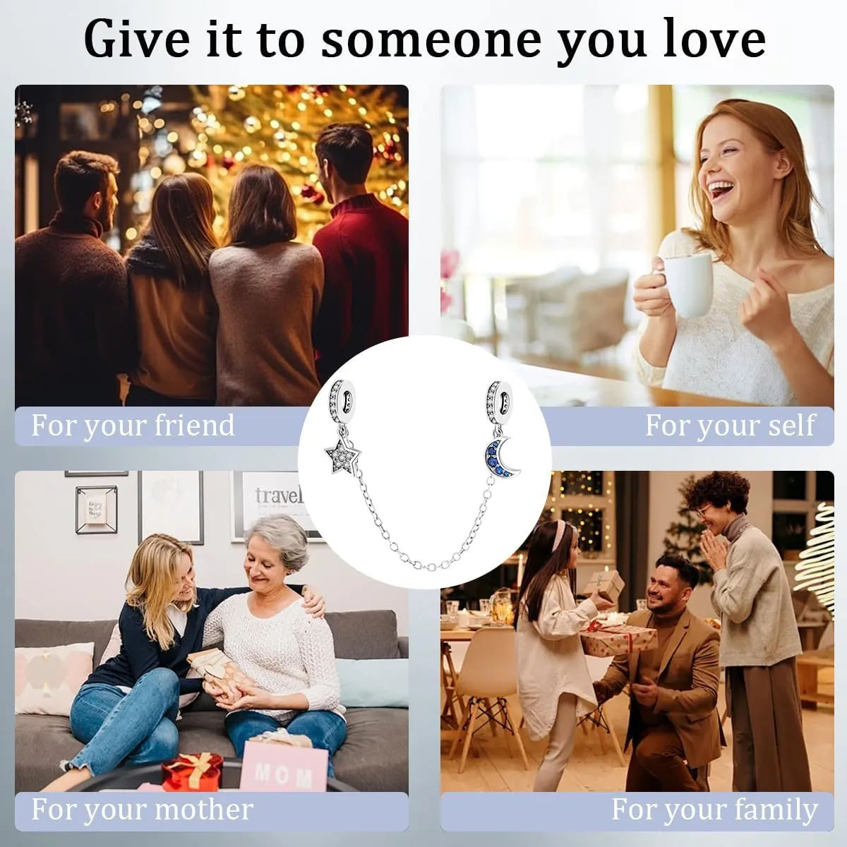 Cartoon Animal Love Heart Dangle Charms for Bracelets and Necklaces 925 Sterling Silver Charms Pendant Bead Charms Jewelry Gift for Women Family Friends