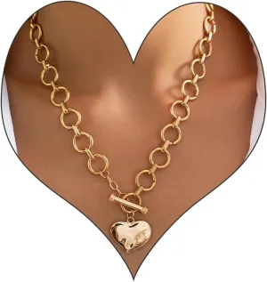 Chunky Cross Necklace for Women, Statemnet Necklaces Cross Pendant Chain Choker Vintage Statement Necklace Jewelry