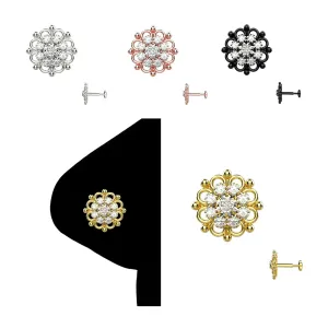 Comfortable Back Screw Nose Studs for Women, Lightweight Unique Nose Rings, Handmade Screw Nose Jewelry for Nose Piercing