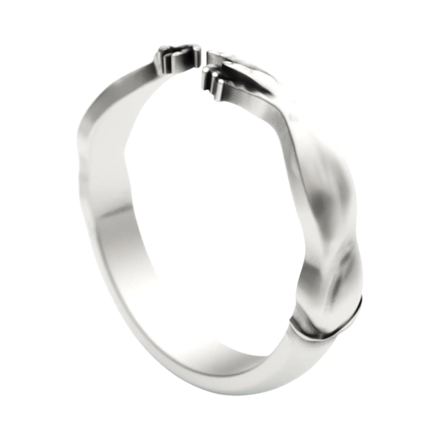 Creation of Adam Ring in 925 Sterling Silver - Artistic Michelangelo Inspired Design, Perfect for Art Lovers and Collectors