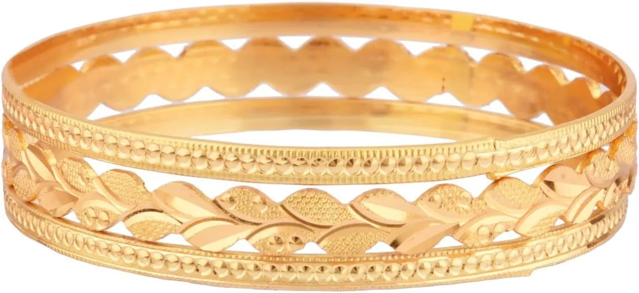 Efulgenz Traditional Wedding Bridal Indian Bangle Set Gold Tone Bracelet Bangle Jewelry for Women
