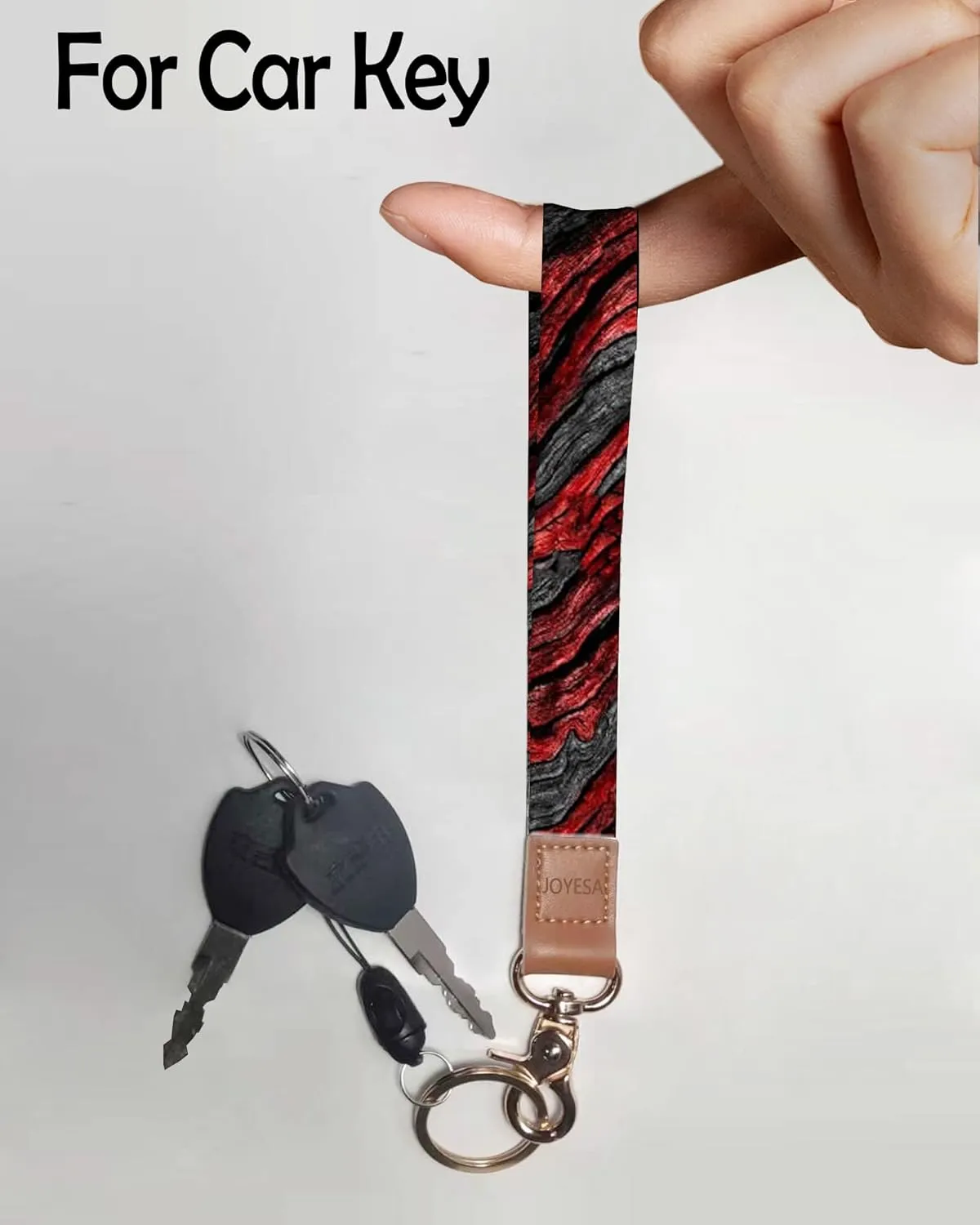 Fashion Wrist Lanyard Key Chain with Metal Clasp for Women,Cute Durable Car Keychain Hand Strap,Wallet