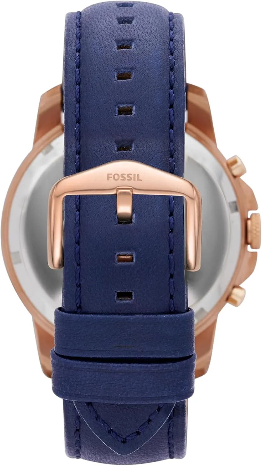 Fossil Men's Grant Quartz Stainless Steel and Leather Chronograph Watch