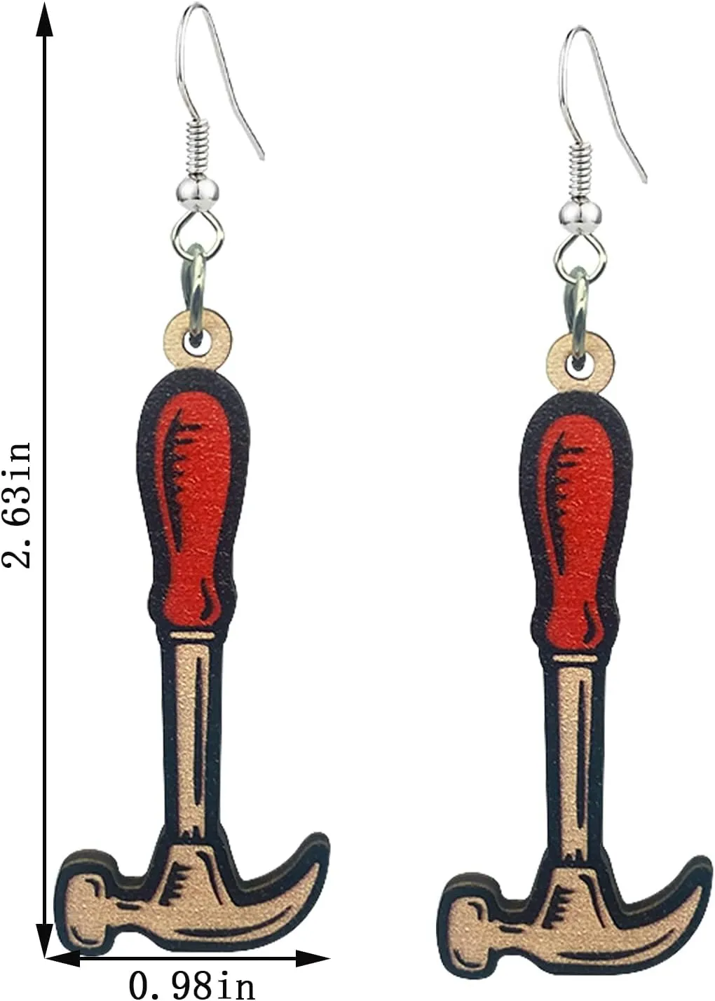 Funny Tool Dangle Drop Earrings Personalized Mechanic Earrings Miniature Tool Jewelry - Unmatched Unusual Earrings For Women Men