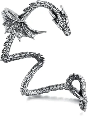 GAVU Vintage Stainless Steel Ear Cuff Earrings for Men