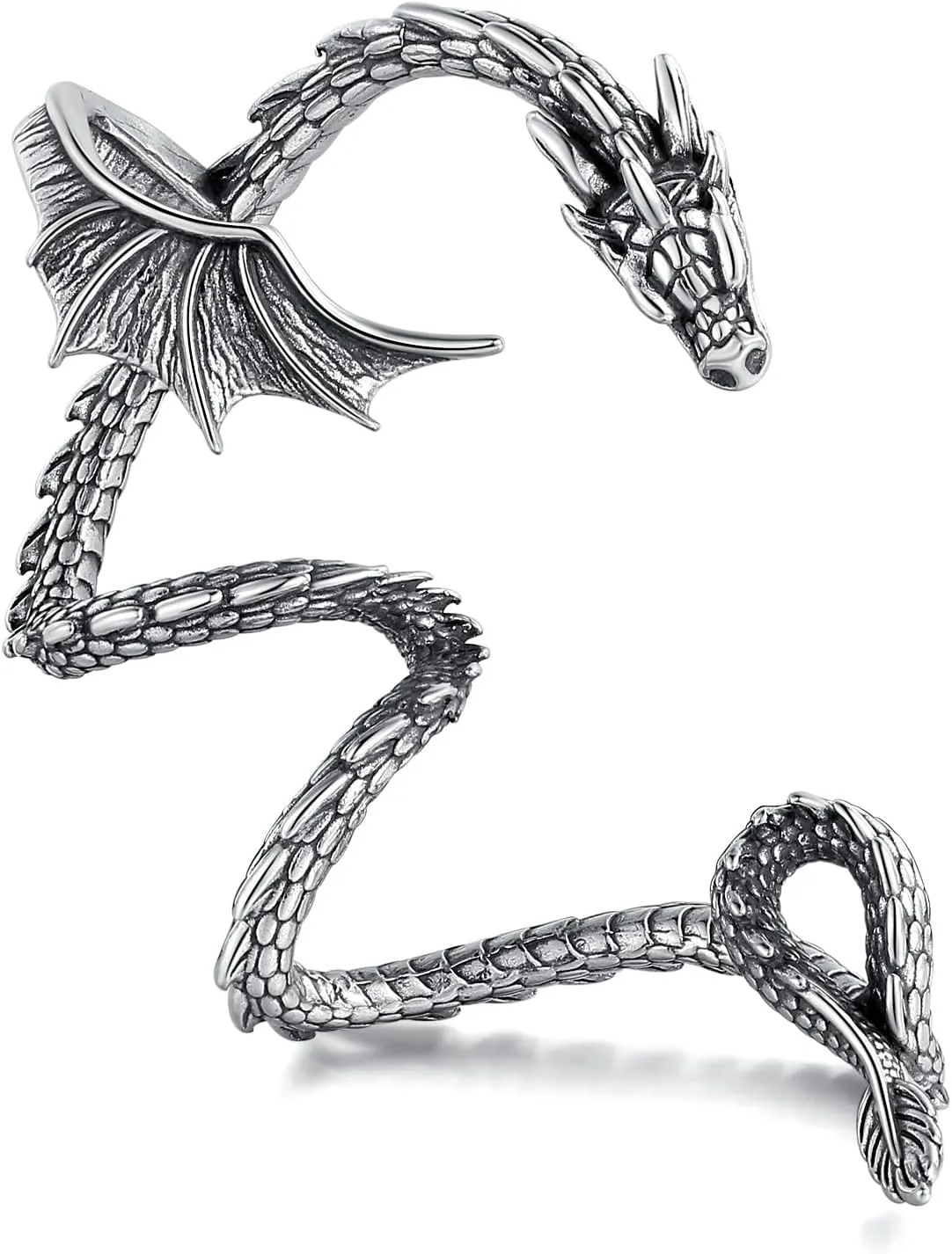 GAVU Vintage Stainless Steel Ear Cuff Earrings for Men