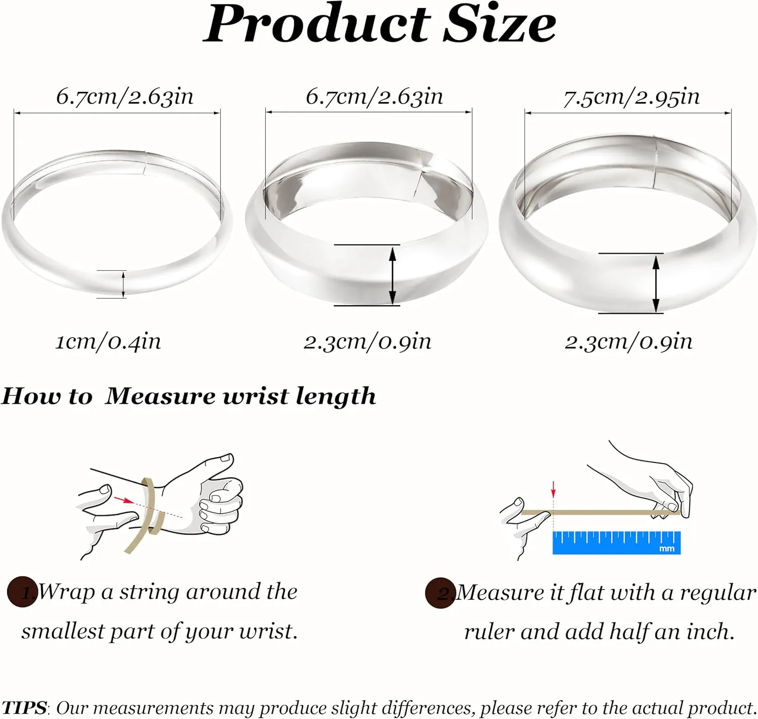 Gold Bangles for Women Chunky Cuff Bracelet Stack Non Tarnish Trendy Jewelry Gifts