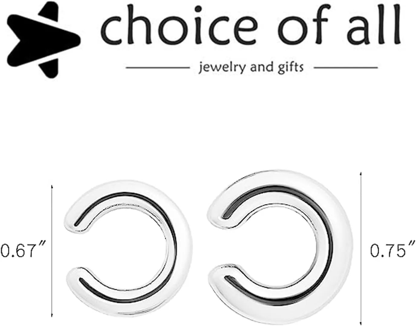 Gold Plated Ear Cuff Earrings for Women Non Piercing - Hypoallergenic Ear Cuffs Silver/Gold Non Tarnish Clip on Cartilage Earrings Fake Earring Set