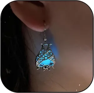 Halloween Bat Earrings for Women Glow in The Dark Bat Earrings Fun Halloween Dangle Earrings Jewelry