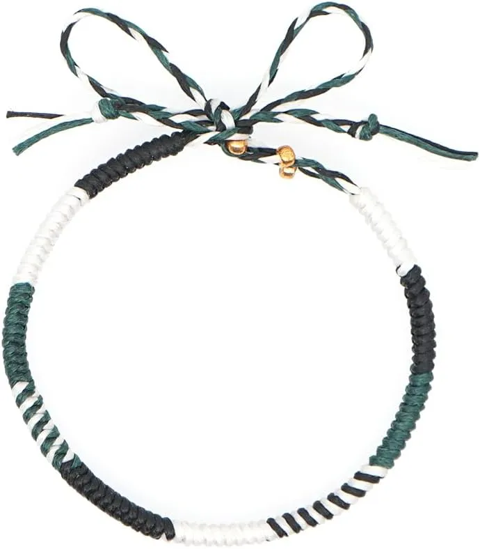 Handmade Boho Adjustable Waterproof Friendship Bracelets for Women Bohemia Braided Rope String Gold Beaded Surfer Beach Wrap Anklet Foot Jewelry Gift