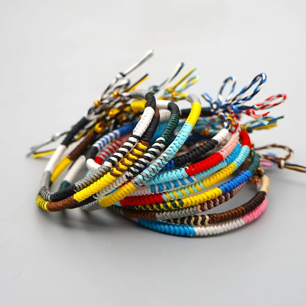 Handmade Boho Adjustable Waterproof Friendship Bracelets for Women Bohemia Braided Rope String Gold Beaded Surfer Beach Wrap Anklet Foot Jewelry Gift