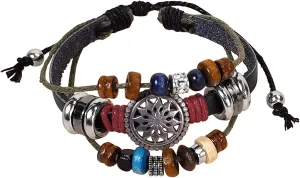 Handmade Multi-Strand Beaded Bracelet,Fairy Core Grunge Accessories,Hippie Clothes for Women Bohemian,Therian Bracelet for Men,Boho Style Clothing Girl Jewelry
