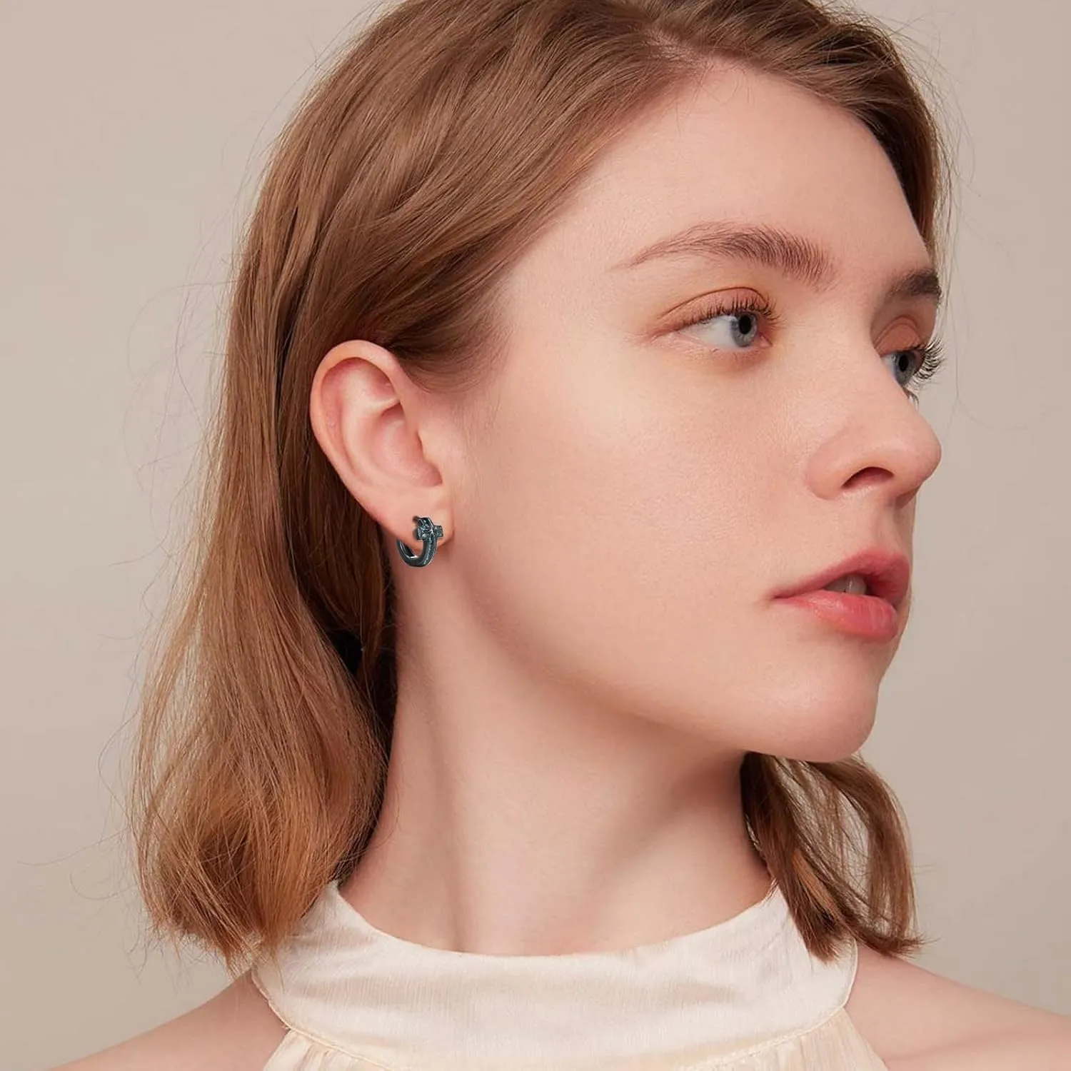 Hoop Earrings for Women Men 925 Sterling Silver Huggie Earrings Hypoallergenic Jewelry Gifts