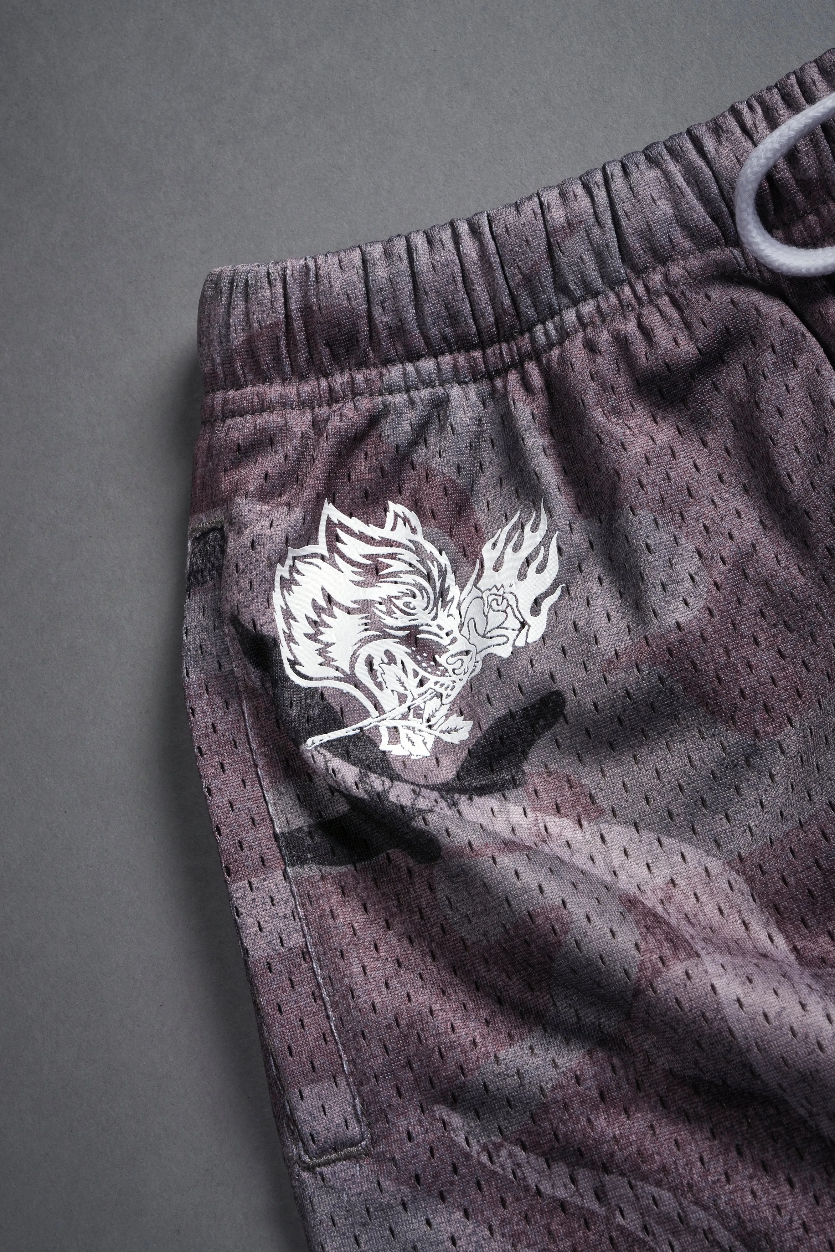Infernal Bloom Mesh Shorts in Blooming Woodland Camo