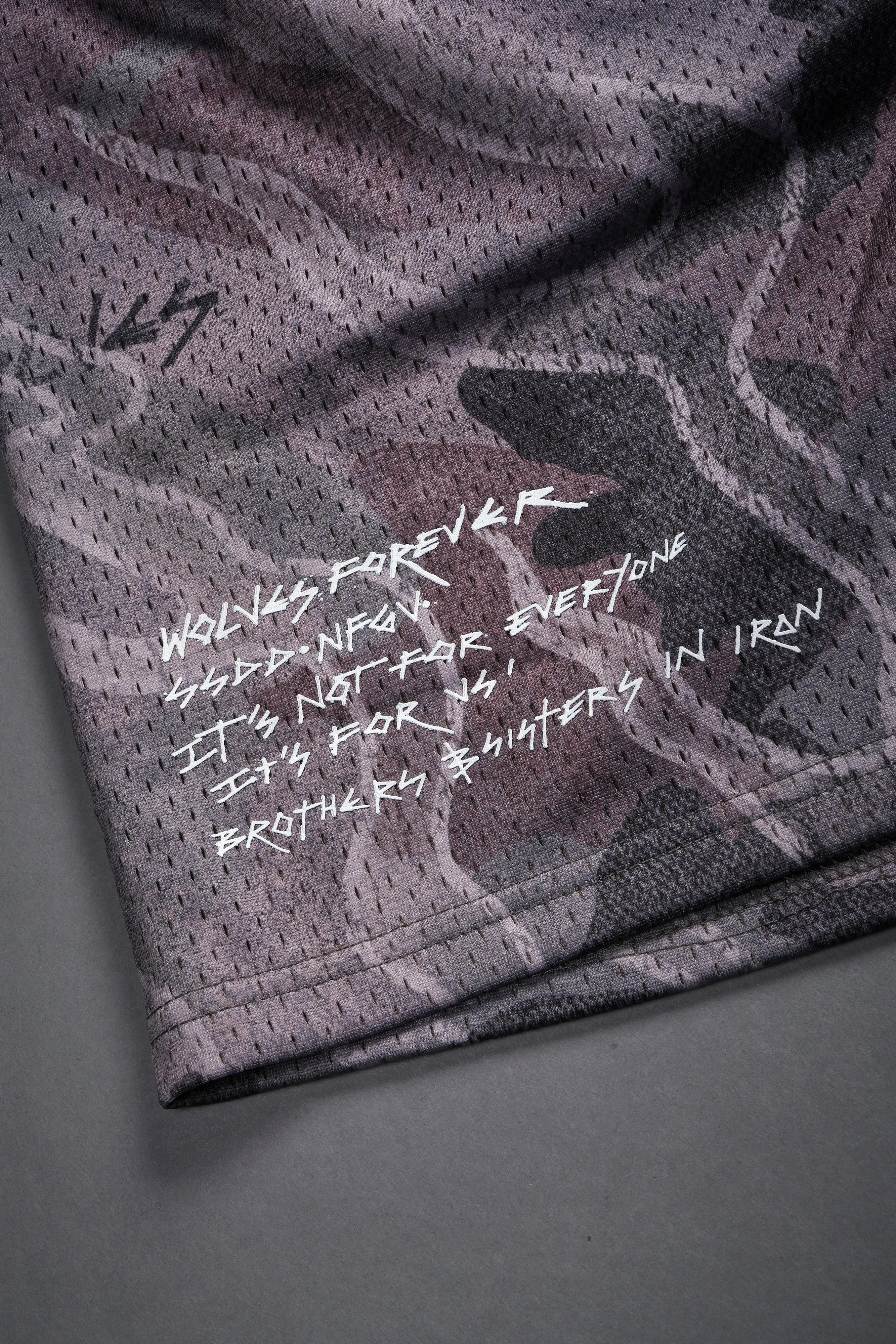 Infernal Bloom Mesh Shorts in Blooming Woodland Camo