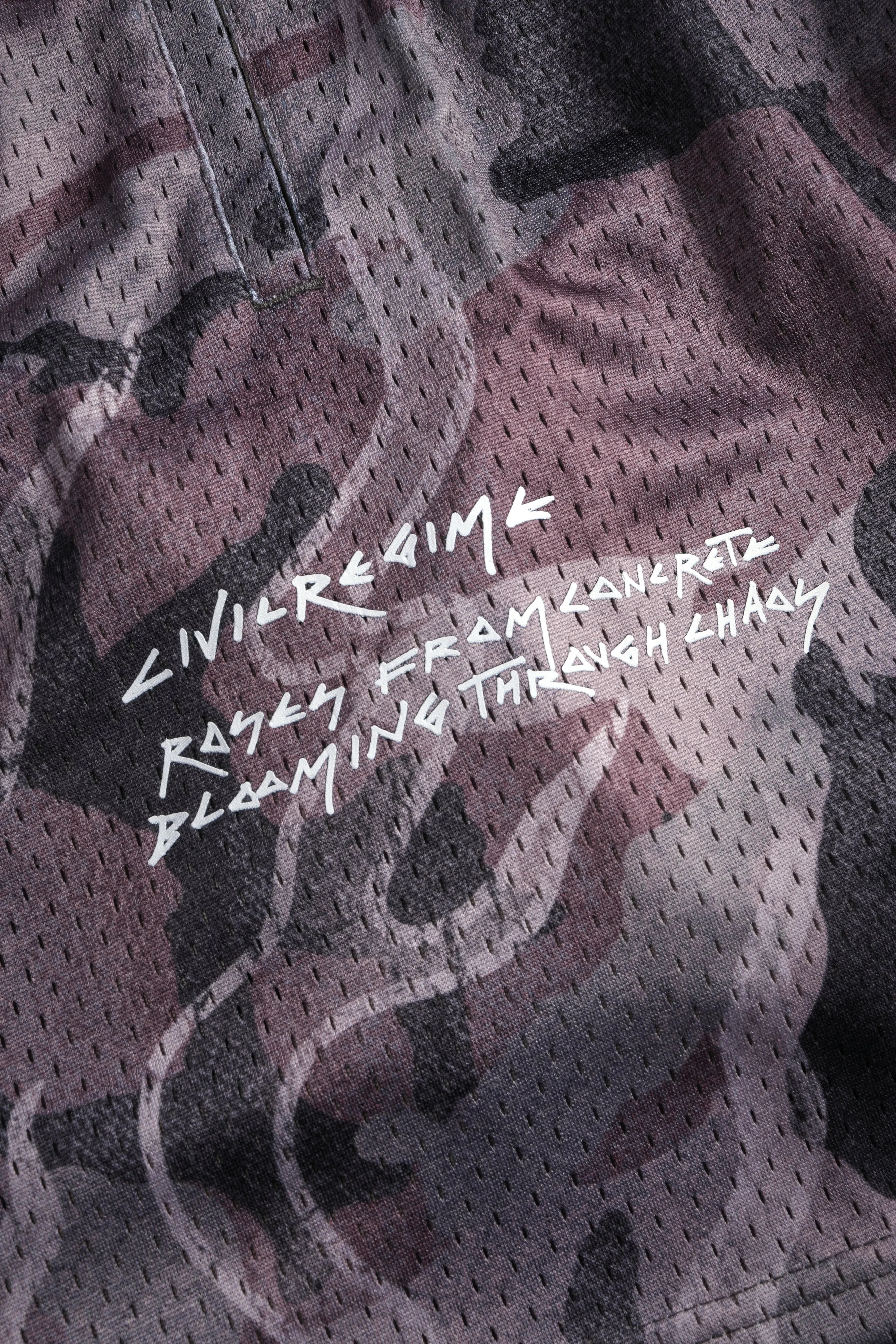 Infernal Bloom Mesh Shorts in Blooming Woodland Camo