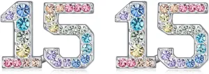 Initial Letter Earrings for Women,Alphabet Letter Earrings Angel Number Baseball Jewelry Gifts for Women