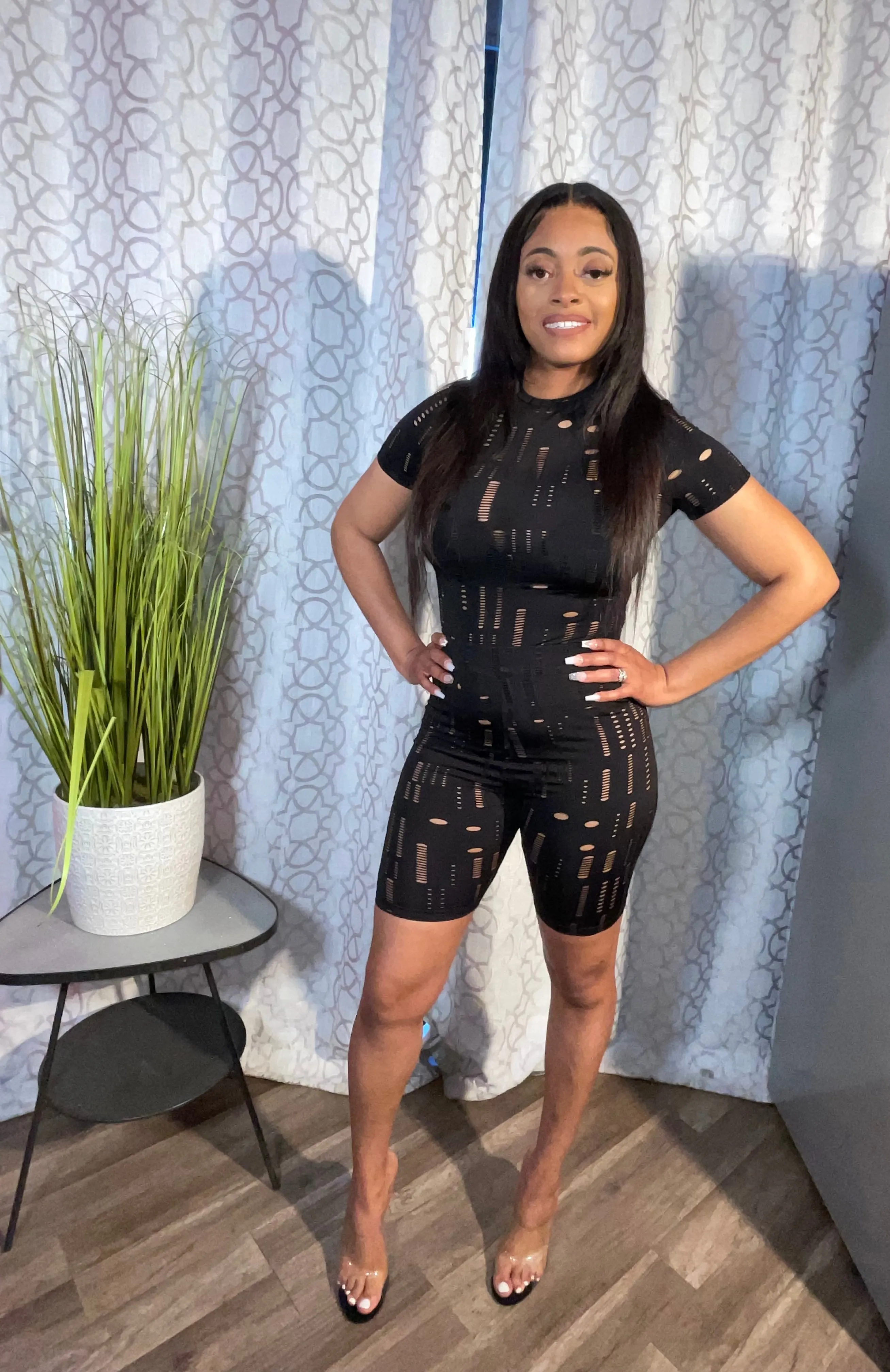 Its A Vibe Mesh Shorts Set