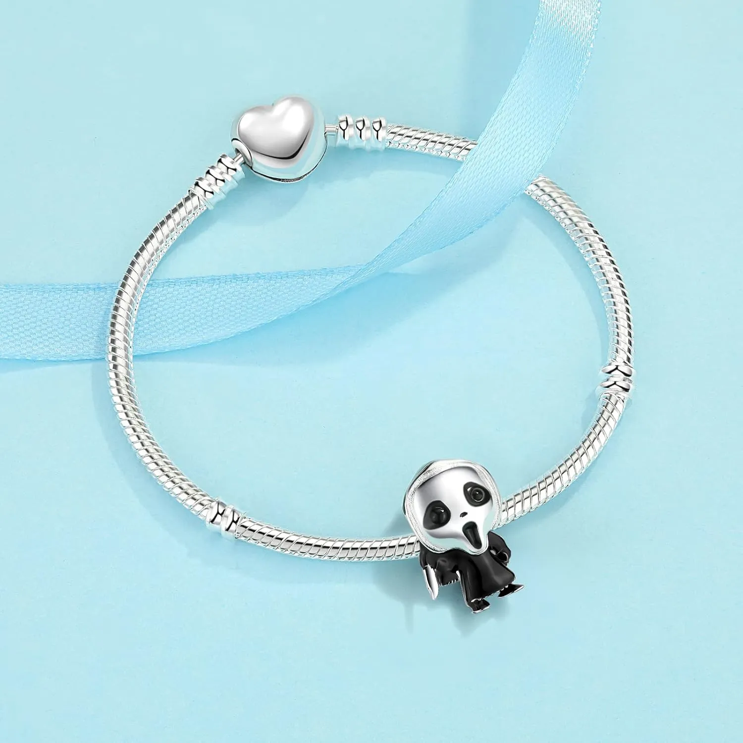 JAHN 925 Sterling Silver Halloween Charms Compatible with Pandora Charms for Bracelets and Necklaces