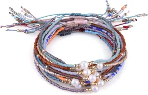 KELITCH Bohemia Tassels Friendship Bracelet Handmade Beaded Charm Bangles New Jewelry 10 PCS (10 PCS Color CQ)
