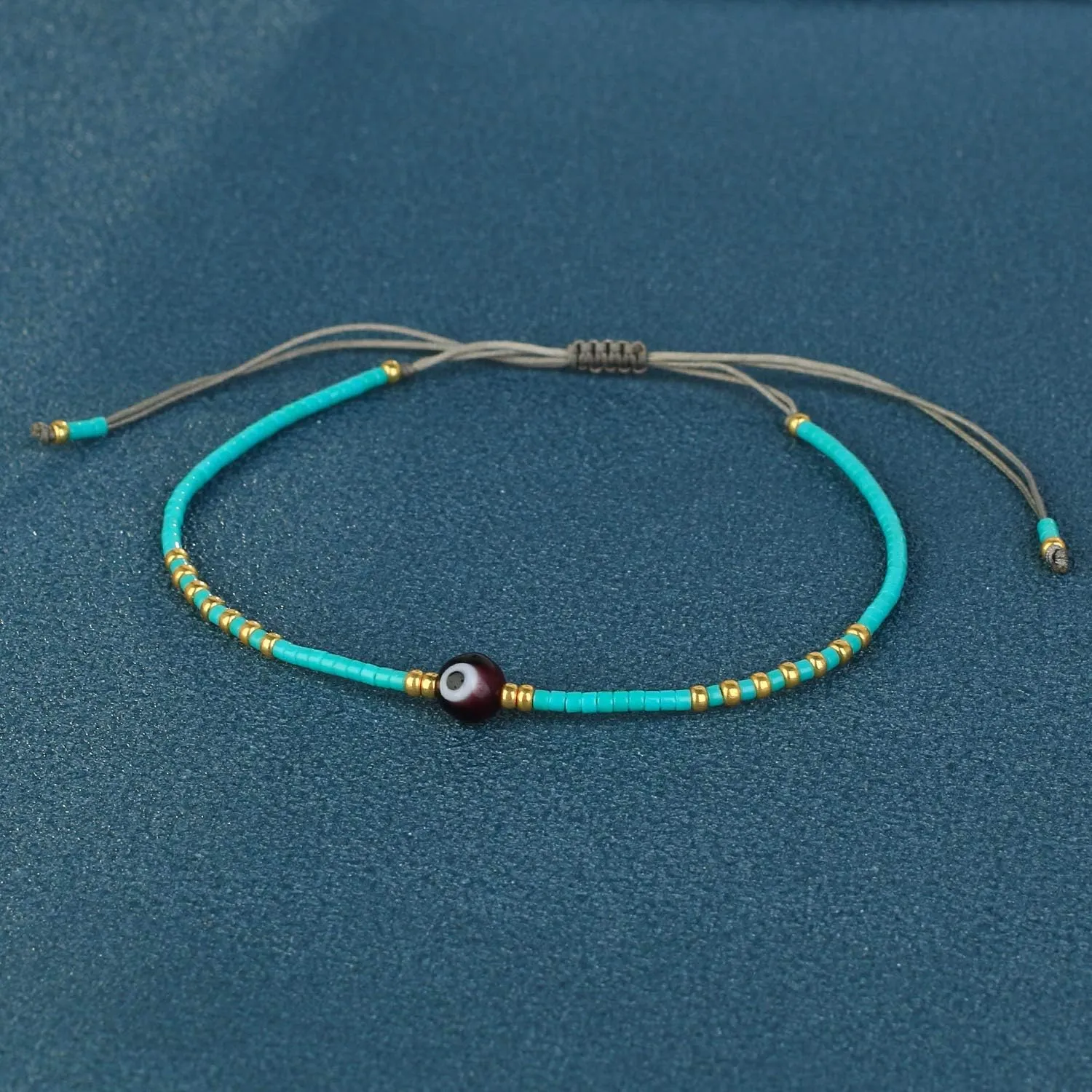 KELITCH Boho-color Crystal Shell Beaded Friendship Bracelets Handmade Strand Bracelet Bangles Jewelry For Summer