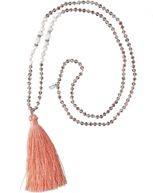 KELITCH Freshwater Pearls Crystal Beaded Necklace Handmade Long Tassels Pendants New Charm Jewelry for Women