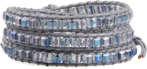 KELITCH Handmade 3 Wrap Bracelet Purple Gems Fashion Strand Bracelets
